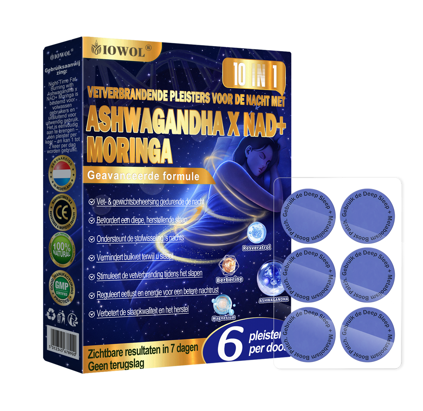 IOWOL ® NIGHT-TIME FAT BURNING PATCHES! ZERO PILLS & ZERO WASTE & ZERO STRUGGLE & 100% RESULTS.