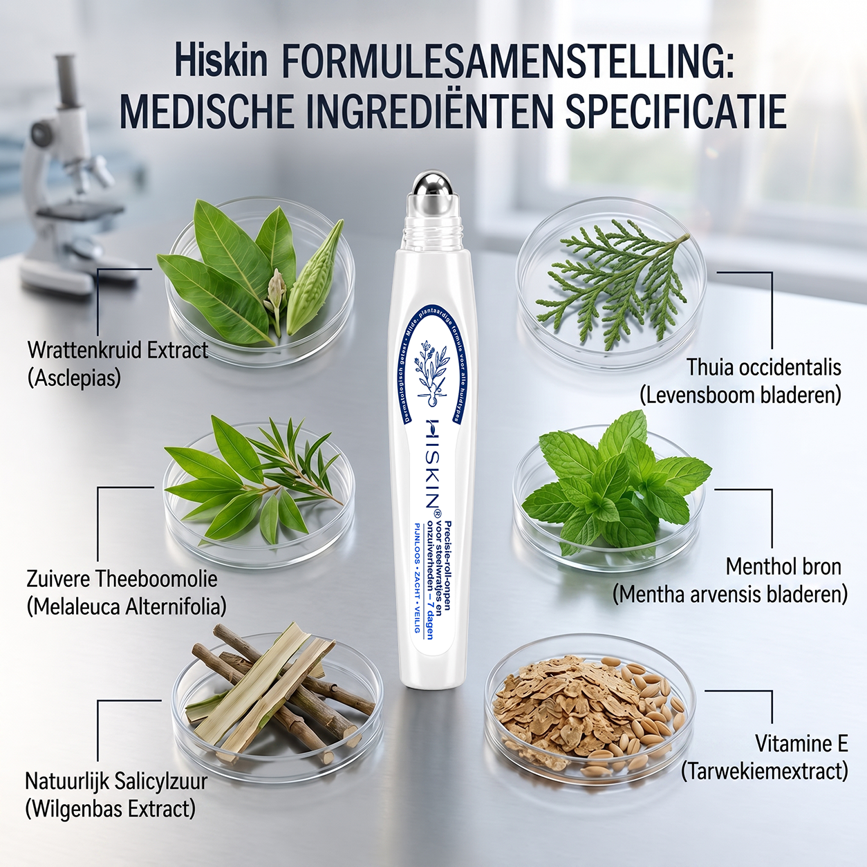 荷) 𝐇𝐈𝐒𝐊𝐈𝐍®👩‍⚕️ 7-daagse huidtag & littekenverwijderaar Pijnloze & littekenvrije geavanceerde rollerballpen voor het verwijderen van onvolkomenheden