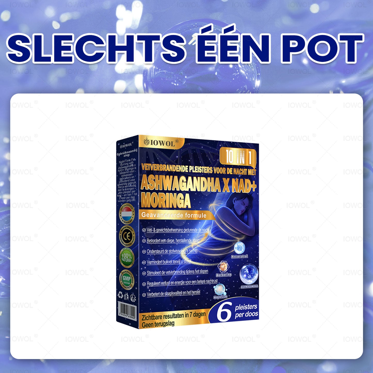 IOWOL ® NIGHT-TIME FAT BURNING PATCHES! ZERO PILLS & ZERO WASTE & ZERO STRUGGLE & 100% RESULTS.
